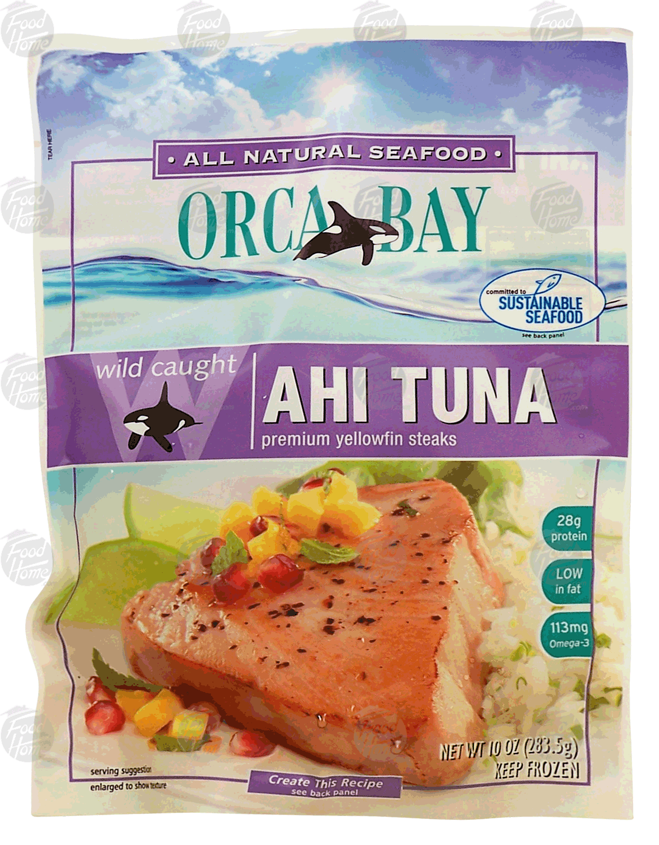 Orca Bay  wild caught ahi tuna, premium yellowfin steaks Full-Size Picture